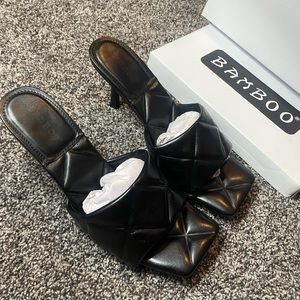 Black Bamboo Heels From Akira